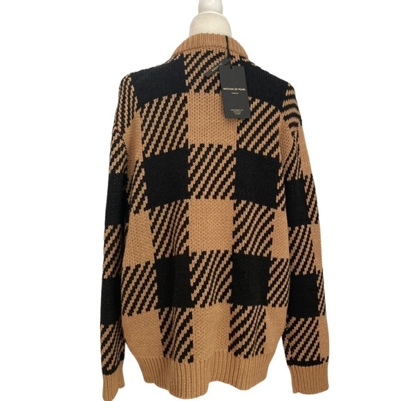 Mother of Pearl Blake Checked Organic Cotton Cardigan Sweater NWT - Picture 5 of 15